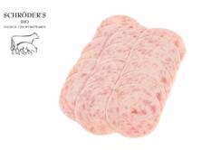 Schr&ouml;ders Gefl&uuml;geljagdwurst geschnitten