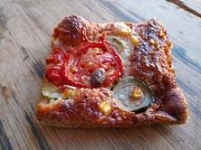 Gem&uuml;sepizza vegetarisch St&uuml;ck